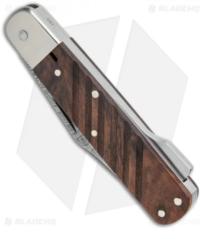 Boker 98k-Damascus Clip Point Lockback Knife Desert Ironwood (2.6" Damascus) 2 Boker 98k-Damascus Clip Point Lockback Knife Desert Ironwood (2.6" Damascus) - Image 2