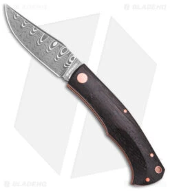 Boker Annual Damascus Slip Joint Knife Bog Oak (3.1" Steam Engine Damascus)
