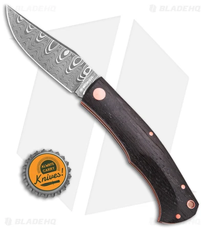 Boker Annual Damascus Slip Joint Knife Bog Oak (3.1" Steam Engine Damascus) 3 Boker Annual Damascus Slip Joint Knife Bog Oak (3.1" Steam Engine Damascus) - Image 3