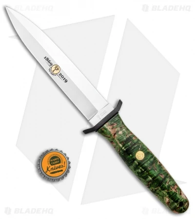 Boker Applegate 150th Anniversary Fixed Blade Knife Curly Birch (6" Satin) 4 Boker Applegate 150th Anniversary Fixed Blade Knife Curly Birch (6" Satin) - Image 4