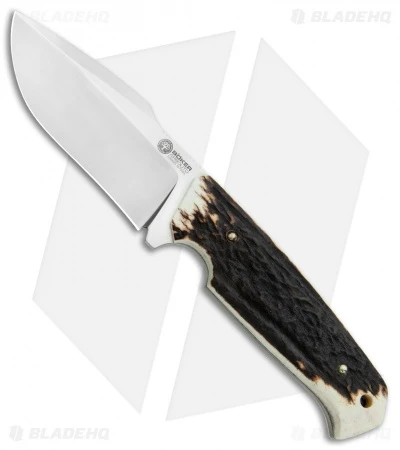 Boker Arbolito Bison Fixed Blade Knife Stag (4.13" Satin) 1 Boker Arbolito Bison Fixed Blade Knife Stag (4.13" Satin)