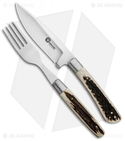 Boker Arbolito Stag Steak Knife Dinner Set 03BA5717H (12 Piece Set) 2 Boker Arbolito Stag Steak Knife Dinner Set 03BA5717H (12 Piece Set) - Image 2