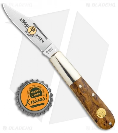 Boker Barlow 150th Anniversary Series Pocket Knife 3.25" Curly Birch Wood 115941 4 Boker Barlow 150th Anniversary Series Pocket Knife 3.25" Curly Birch Wood 115941 - Image 4