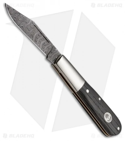 Boker Barlow Classic Damascus Pocket Knife 3.25" Bog Oak (100600) 1 Boker Barlow Classic Damascus Pocket Knife 3.25" Bog Oak (100600)