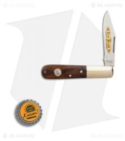 Boker Classic Gold Barlow Pocket Knife Desert Ironwood (3.25" Satin) -Boker Boker Barlow Classic Gold Deser Ironwood satin BHQ 86586 er bottlecap
