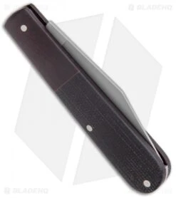 Boker Barlow Integral Pocket Slip Joint Knife Black Canvas Micarta (3.25" Satin) -Boker Boker Barlow Integral Pocket Knife Micarta SW 111943 BHQ 120617 jr side