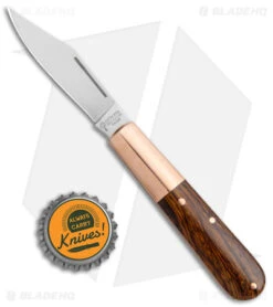 Boker Barlow Integral Slip Joint Knife Desert Ironwood/Copper (2.5" Satin) -Boker Boker Barlow Integral SJ Desert Ironwood Copper Satin BHQ 139199 jr bottlecap