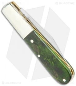 Boker Barlow Pocket Knife Green Curly Birch Wood (3.3" Satin) 118941 6 Boker Barlow Pocket Knife Green Curly Birch Wood (3.3" Satin) 118941 -Boker Boker Barlow Pocket Knife Green Curly Birch Wood 118941 BHQ 120613 jr side