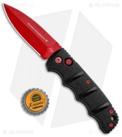Boker Black Widow Kalashnikov Dagger Automatic Knife (3.25" Red D2) -Boker Boker Black Widow Kalashnikov Dagger Auto Red 01KALS44NSOI BHQ 92706 jr bottlecap update