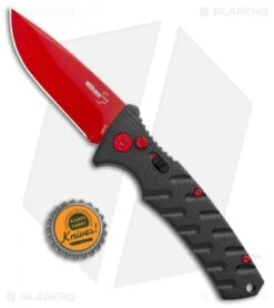 Boker Black Widow Strike Drop Point Automatic Knife Black (3.25" Red D2) 9 Boker Black Widow Strike Drop Point Automatic Knife Black (3.25" Red D2) -Boker Boker Black Widow Strike Drop DP Black Red 01BO434NSOI BHQ 97030 jr bottlecap
