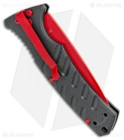 Boker Black Widow Strike Drop Point Automatic Knife Black (3.25" Red D2) 8 Boker Black Widow Strike Drop Point Automatic Knife Black (3.25" Red D2) -Boker Boker Black Widow Strike Drop DP Black Red 01BO434NSOI BHQ 97030 jr side
