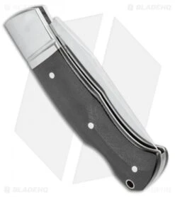Boker Boxer Lockback Knife Black Micarta (3.1" Mirror) 111028 -Boker Boker Boxer LB Black Micarta 111028 BHQ 90304 ns side