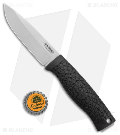 Boker Bronco Fixed Blade Knife Black TPE (4.4" Satin 3V) 121504 4 Boker Bronco Fixed Blade Knife Black TPE (4.4" Satin 3V) 121504 - Image 4