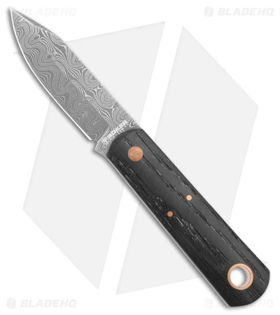 Boker Burnley Barlow Front Pocket Fixed Blade Knife Bog Oak (2.75" Damascus) 1 Boker Burnley Barlow Front Pocket Fixed Blade Knife Bog Oak (2.75" Damascus)