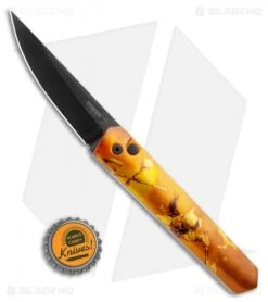 Boker Burnley Kwaiken Automatic Knife Frank Frazetta Series LE Gold (3.5" Black) -Boker Boker Burnley Kwaiken Automatic Knife Gold Frazetta BHQ 95714 ns bottlecap