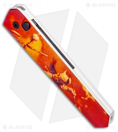 Boker Burnley Kwaiken Automatic Knife Frank Frazetta Series LE Red (3.5" Black) 2 Boker Burnley Kwaiken Automatic Knife Frank Frazetta Series LE Red (3.5" Black) - Image 2