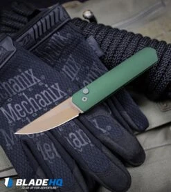 Boker Burnley Kwaiken Compact Automatic Knife OD Green (3" Copper) Pro-Tech -Boker Boker Burnley Kwaiken Compact Automatic Knife OD Green Copper Protech BHQ 94102 kp tactical web