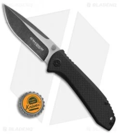 Boker Magnum Carter Frame Lock Knife CF/G-10 (3.5" Black SW) 01RY985 7 Boker Magnum Carter Frame Lock Knife CF/G-10 (3.5" Black SW) 01RY985 -Boker Boker Carter CF black BHQ 86600 er bottlecap