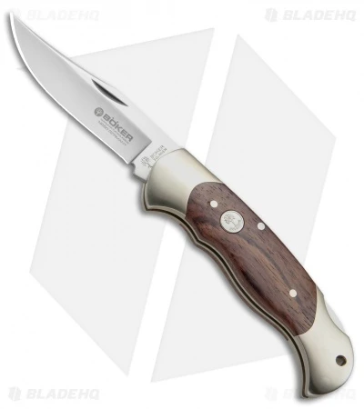 Boker Classic Pocket Knife W/ Rosewood (3.125" Satin Plain) 112002 1 Boker Classic Pocket Knife W/ Rosewood (3.125" Satin Plain) 112002