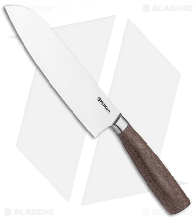 Boker Core 6.5" Santoku Kitchen Knife Walnut Wood 1 Boker Core 6.5" Santoku Kitchen Knife Walnut Wood