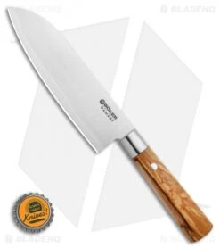 Boker Damascus Olive 6.75" Santoku Kitchen Knife Olive Wood 5 Boker Damascus Olive 6.75" Santoku Kitchen Knife Olive Wood -Boker Boker Damascus Olive Santoku Knife Olive Wood 6.75 Damascus 130437DAM BHQ 111156 LS Bottlecap