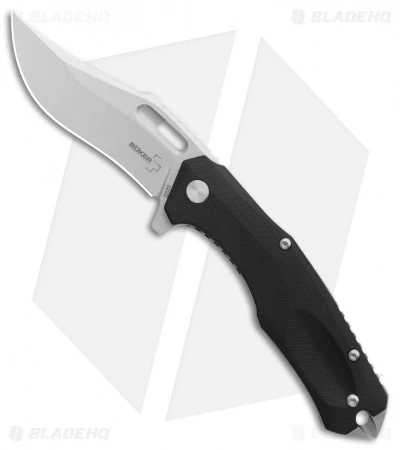 Boker Plus Defender Liner Lock Knife Black G-10 (3.1" Stonewash) 01BO763 1 Boker Plus Defender Liner Lock Knife Black G-10 (3.1" Stonewash) 01BO763