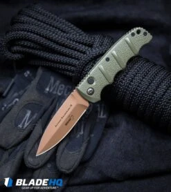 Boker Desert Warrior Kalashnikov Dagger Knife OD Green (3.25" Copper AUS 8) -Boker Boker Desert Warrior Kalashnikov Dagger Automatic Knife OD Green Copper BHQ30436 kp rope web 1