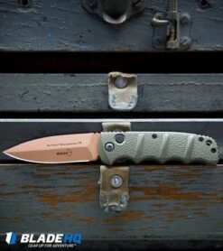 Boker Desert Warrior Kalashnikov Dagger Automatic Knife OD Green (3.3" D2) -Boker Boker Desert Warrior Kalashnikov Dagger Automatic Knife OD Green Copper BHQ30436 kp tool box 2 web