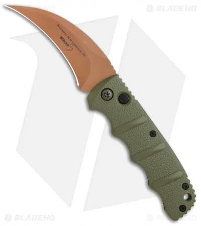 Boker Desert Warrior Kalashnikov Hawkbill Automatic Knife OD Green (Copper) 1 Boker Desert Warrior Kalashnikov Hawkbill Automatic Knife OD Green (Copper)