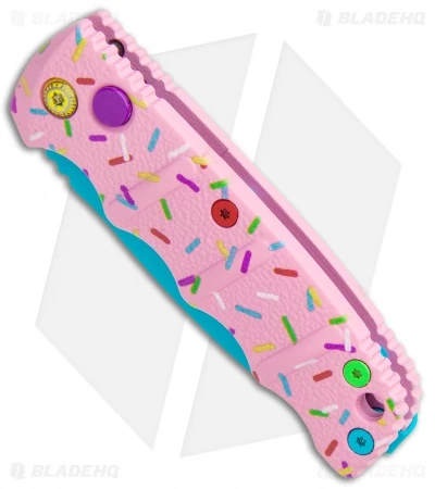 Boker Mini Dessert Warrior Kalashnikov Dagger Automatic Knife (2.5" Blue) Donut 2 Boker Mini Dessert Warrior Kalashnikov Dagger Automatic Knife (2.5" Blue) Donut - Image 2