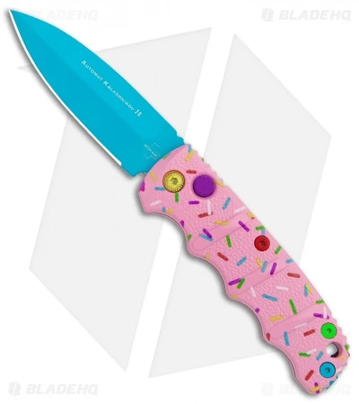 Boker Mini Dessert Warrior Kalashnikov Dagger Automatic Knife (2.5" Blue) Donut 1 Boker Mini Dessert Warrior Kalashnikov Dagger Automatic Knife (2.5" Blue) Donut