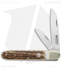 Boker Enigma Slip Joint/Lockback Folding Knife Stag (3.25" Satin) 113031