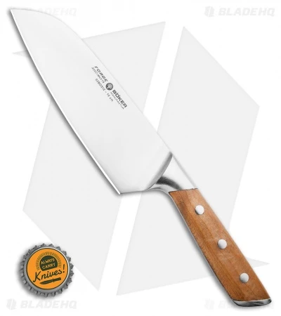 Boker Forge Wood 6.5" Santoku Kitchen Knife Maple Wood 3 Boker Forge Wood 6.5" Santoku Kitchen Knife Maple Wood - Image 3