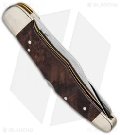 Boker Jager Gold Duo Lock Back Folding Knife Walnut Wood (4" Satin) 114025 -Boker Boker Jager Gold Duo LB Walnut Wood Satin 114025 BHQ 90300 jr side