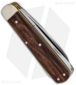 Boker Jager Gold Quadro Lockback Folding Knife Walnut Wood (3.38" Satin) 110646 -Boker Boker Jager Gold Quadro LB Walnut Wood Satin 110646 BHQ 90299 jr side