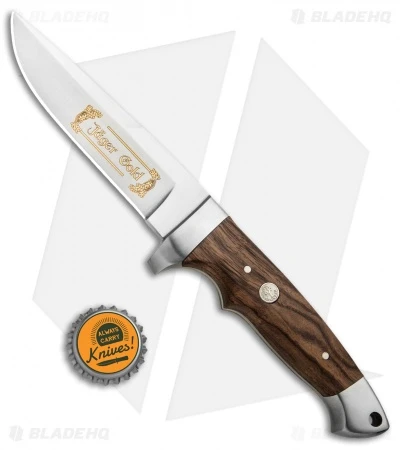 Boker Jager Gold Vollintegral Fixed Blade Knife Walnut Wood (4.6" Satin) 121589 4 Boker Jager Gold Vollintegral Fixed Blade Knife Walnut Wood (4.6" Satin) 121589 - Image 4
