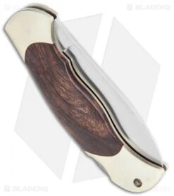 Boker Junior Scout Spear Point Lockback Knife Desert Ironwood (2.6" Damascus) -Boker Boker Junior Scout SP LB Desert Ironwood Satin 111940 BHQ 118350 jr side