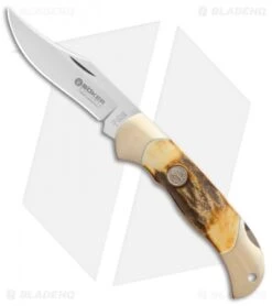 Boker Junior Scout Lockback Knife Stag (2.6" Satin) 111910