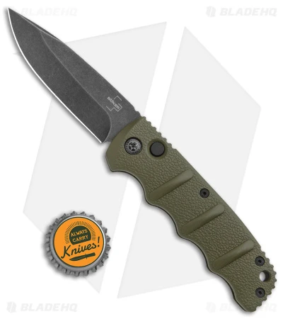 Boker Kalashnikov Drop Point Automatic Knife OD Green (3.25" Smokewash) 4 Boker Kalashnikov Drop Point Automatic Knife OD Green (3.25" Smokewash) - Image 4