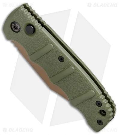 Boker Desert Warrior Kalashnikov Bowie Automatic Knife OD Green (D2 Copper) 2 Boker Desert Warrior Kalashnikov Bowie Automatic Knife OD Green (D2 Copper) - Image 2