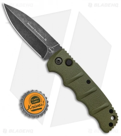 Boker Kalashnikov Dagger Automatic Knife OD Green (3.25" Smokewash D2) 4 Boker Kalashnikov Dagger Automatic Knife OD Green (3.25" Smokewash D2) - Image 4