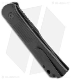 Boker Lundquist Alluvial Automatic Knife Black (3" Black) -Boker Boker Lundquist Alluvial Auto Black Aluminum Black BHQ 125068 jr side