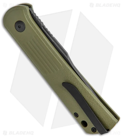 Boker Lundquist Alluvial Automatic Knife OD Green (3" Black SW) 3 Boker Lundquist Alluvial Automatic Knife OD Green (3" Black SW) - Image 3