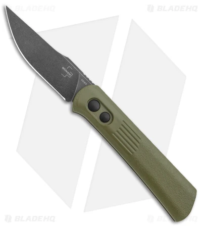 Boker Lundquist Alluvial Automatic Knife OD Green (3" Black SW) 1 Boker Lundquist Alluvial Automatic Knife OD Green (3" Black SW)