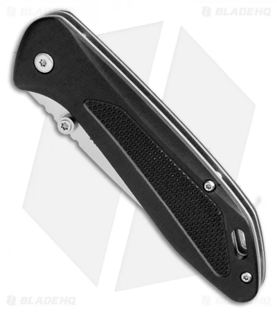 Boker Magnum Advance Checkering Black Liner Lock Knife Aluminum (3.1" Satin) 2 Boker Magnum Advance Checkering Black Liner Lock Knife Aluminum (3.1" Satin) - Image 2