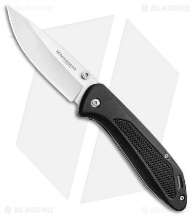 Boker Magnum Advance Checkering Black Liner Lock Knife Aluminum (3.1" Satin) 1 Boker Magnum Advance Checkering Black Liner Lock Knife Aluminum (3.1" Satin)