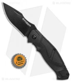 Boker Magnum Magnum Advance Pro 42 Liner Lock Knife Black (3.125" Black) -Boker Boker Magnum Advance Pro 42 LL Black Black 01RY306 BHQ 98580 jr bottlecap