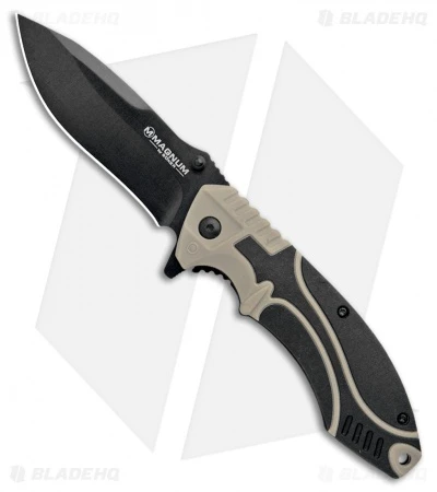 Boker Magnum Advance Pro Liner Lock Knife Desert Tan (3.5" Black) 1 Boker Magnum Advance Pro Liner Lock Knife Desert Tan (3.5" Black)
