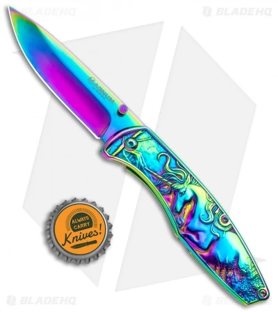 Boker Magnum Anna's Rainbow Unicorn Frame Lock Knife (3.5" Spectrum) 01MB231 4 Boker Magnum Anna's Rainbow Unicorn Frame Lock Knife (3.5" Spectrum) 01MB231 - Image 4