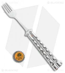 Boker Magnum Balifork Butterfly Trainer (4" Satin Fork) -Boker Boker Magnum Balifork Butterfly Knife Trainer BHQ 94432 ns bottlecap